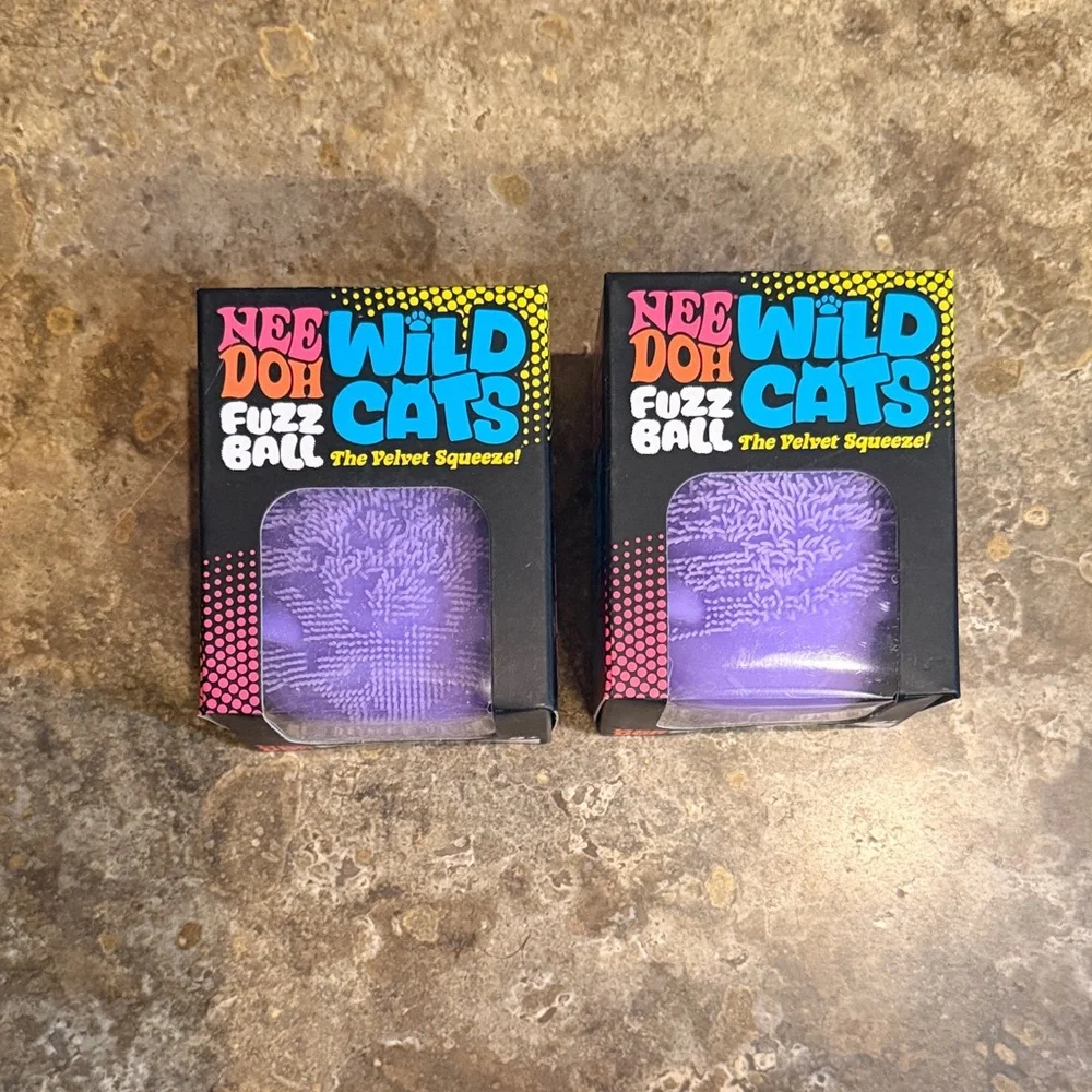 Full Set/Collection of NeeDoh Fuzz Wildcats. (12 total cats)